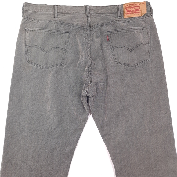 Levi's Original 501 Men's Jeans Black White Button Fly - Sz 46x32 (Meas 44x32) - Picture 3 of 10